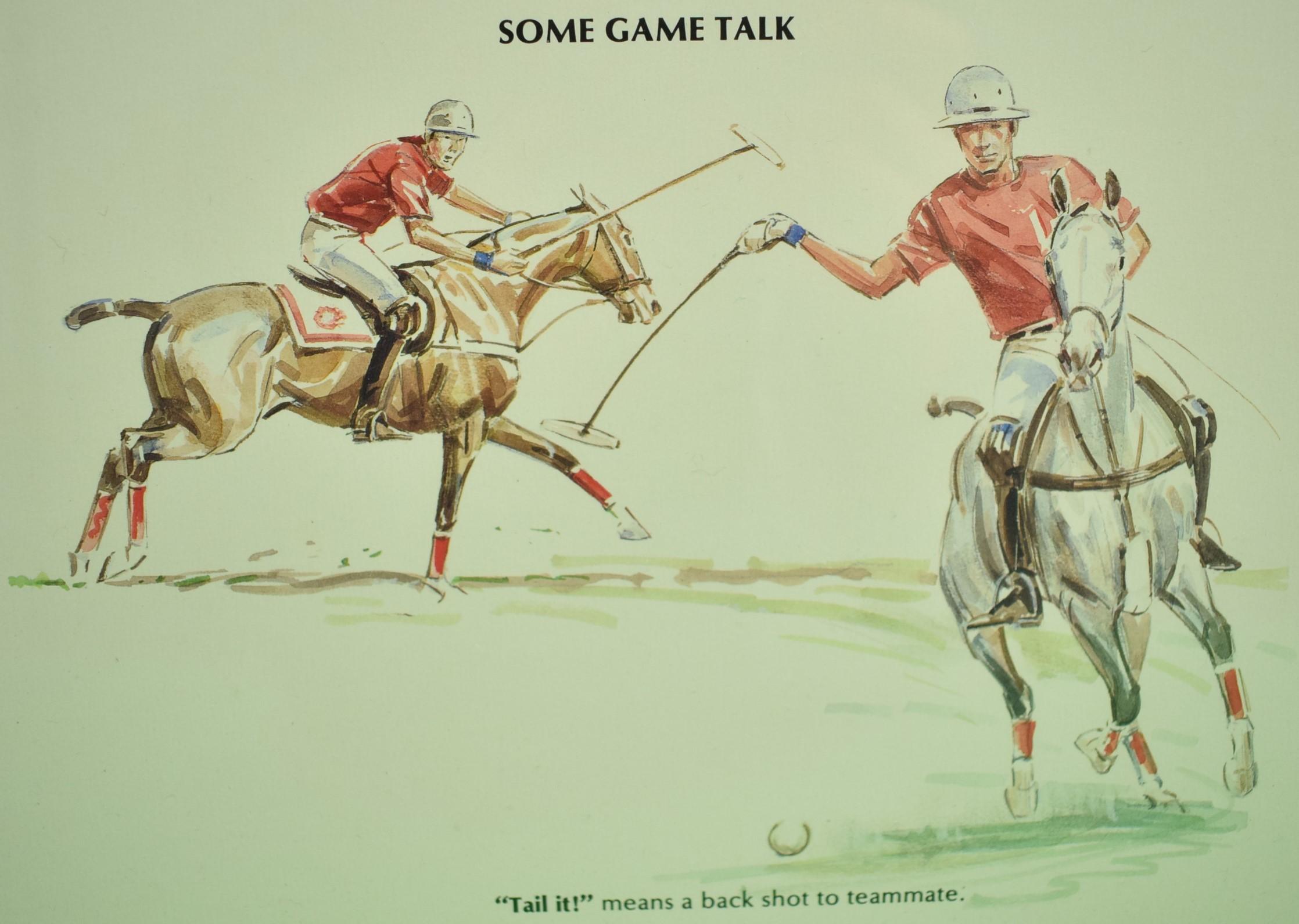 Sam Savitt's 'Guide To Polo' circa 1987 Framed Poster by Sam Savitt (1917-2000) 8