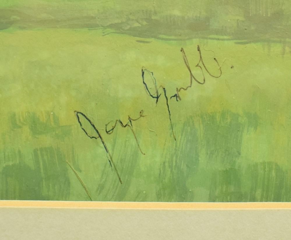 Close To The Green - Course de golf - Aquarelle et gouache - Ex-Mary S.B. Domaine de Braga - Art de Unknown
