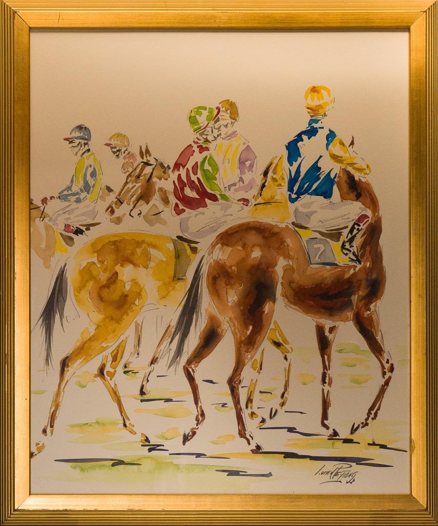 Lucien Peytong Animal Art - "Five French Jockeys"