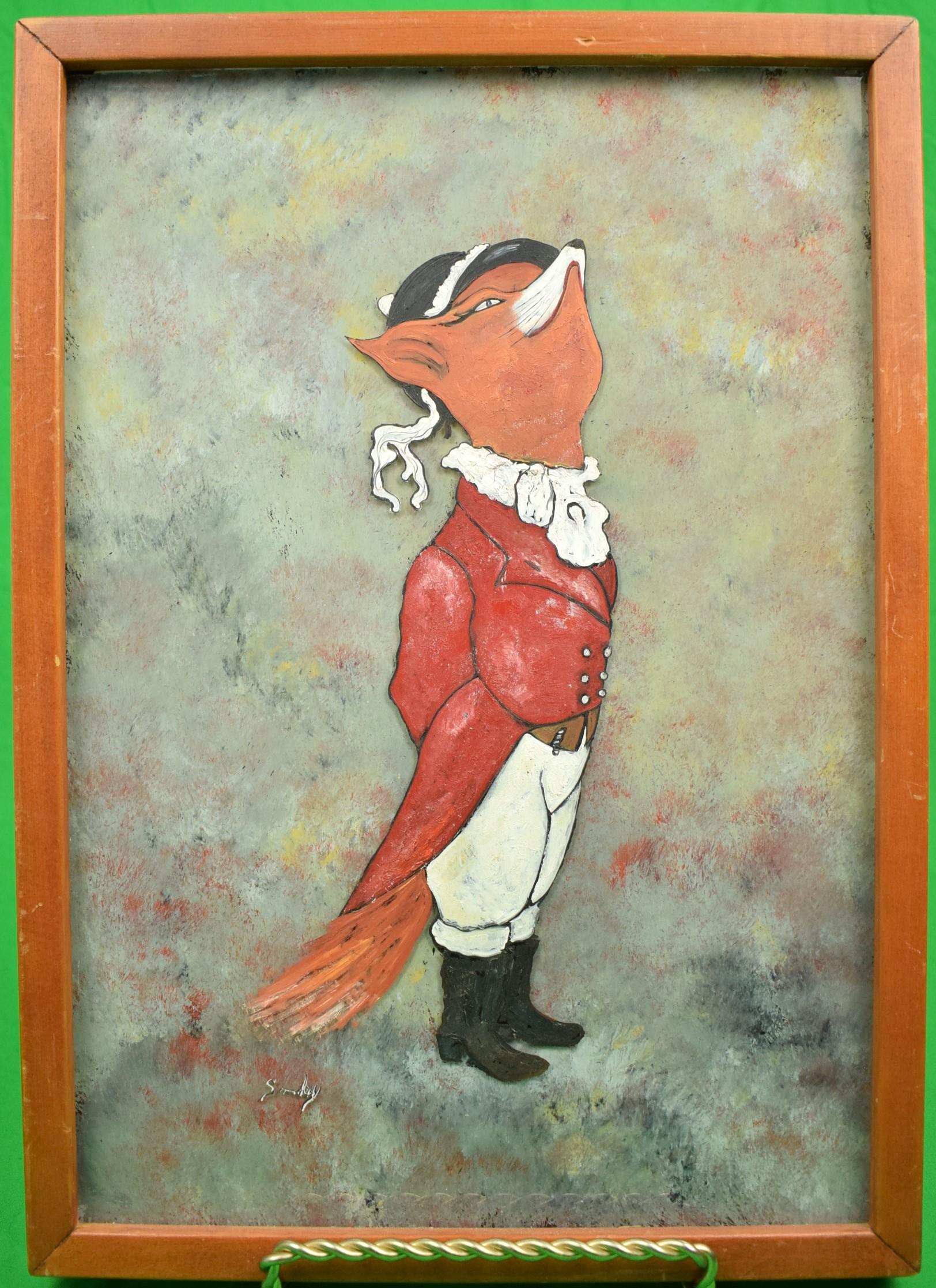 "Smokey" Albert P. Dumenigo Figurative Painting - "Mr Snooty Fox"