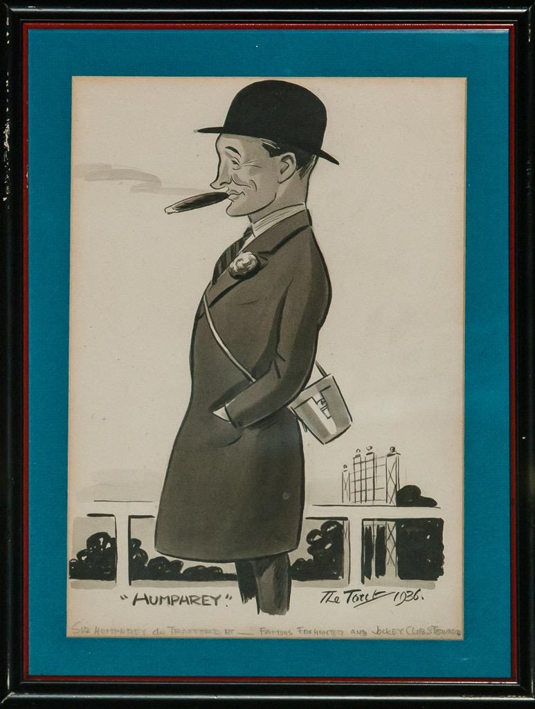 Peter Buchanan aka "The Tout" Figurative Art - Humphrey 1936 by "The Tout"