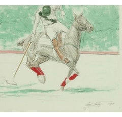 Polo Player Up c1985 by Lloyd Kelly (b.1946-)