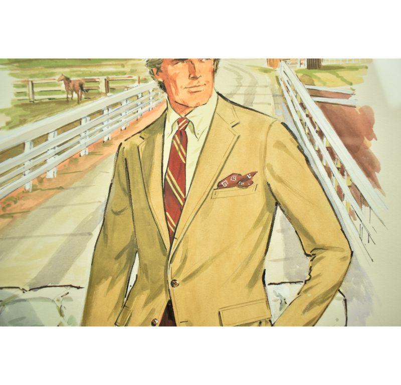 Country Squire - Beige Figurative Art by D. Lemon