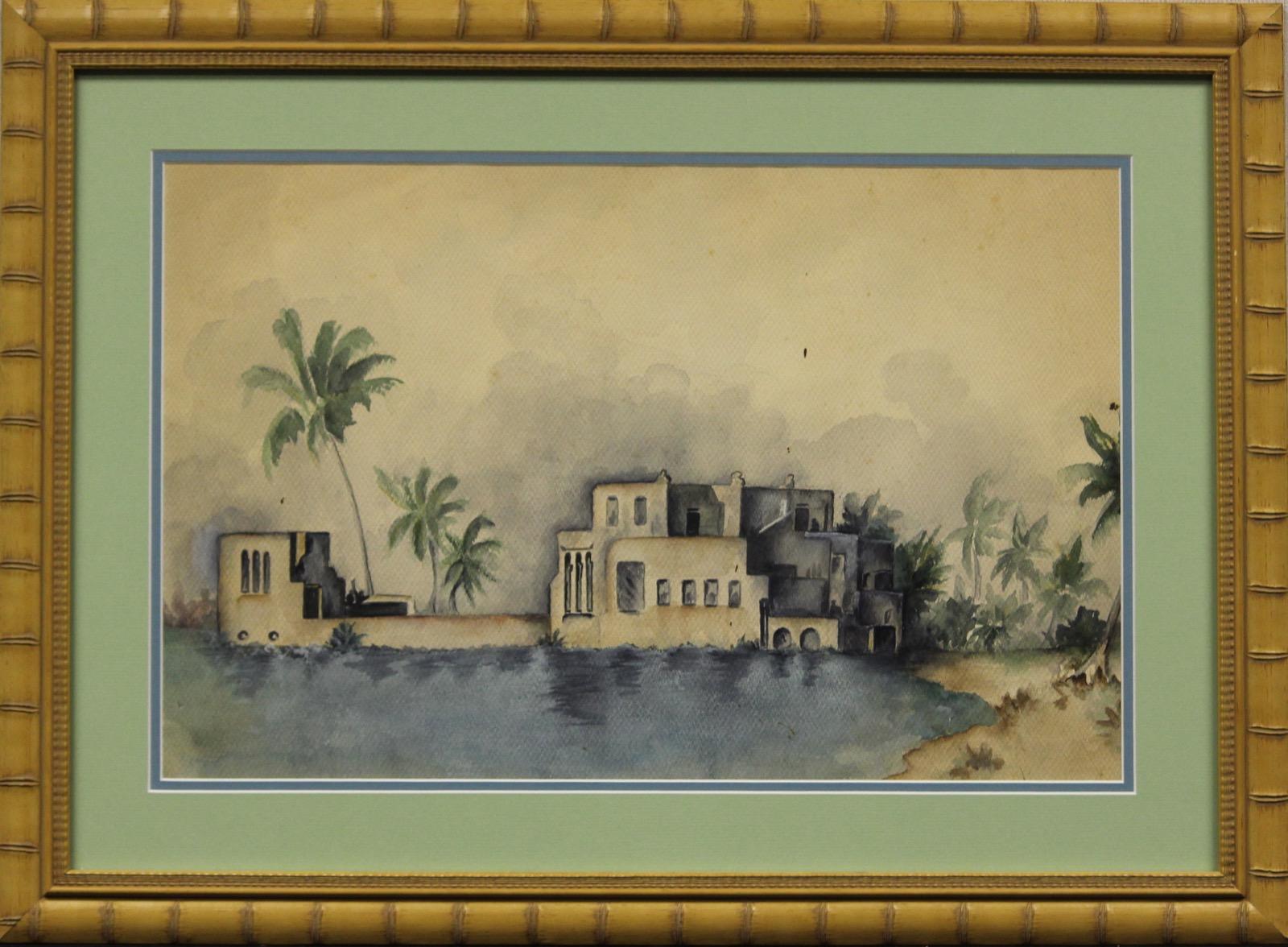 Unknown Figurative Art - Al Capone's Star Island Estate