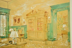 Elegant Interior Watercolour