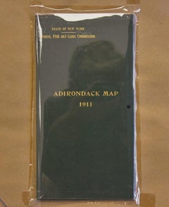 1911 No's 3 & 4 Mapa Del Bosque De Adirondack