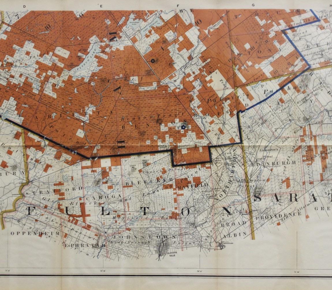 1911 No's 3 & 4 Map Of The Adirondack Forest For Sale 5