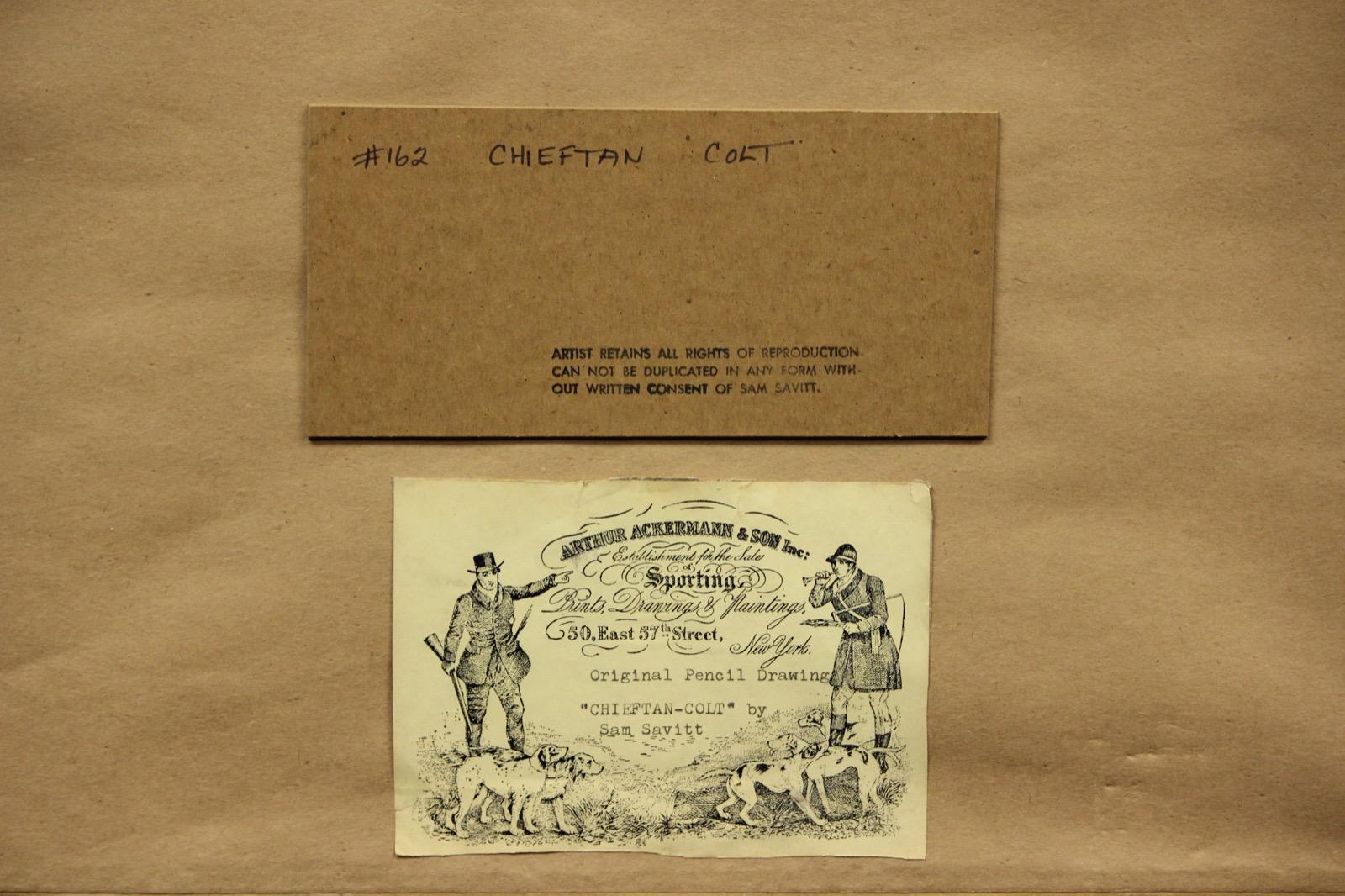 Chieftan-Colt Disegno a matita di Sam Savitt (1917-2000) 4
