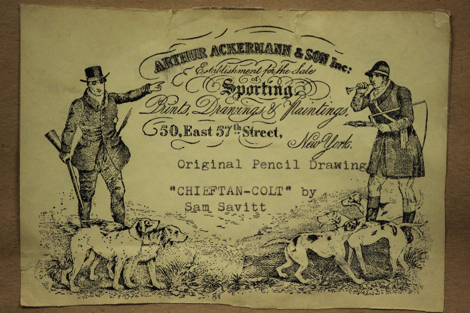 Chieftan-Colt Disegno a matita di Sam Savitt (1917-2000) 5