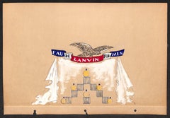 Vintage "Lanvin Of Paris Original c1950s Advertising Watercolor Artwork"