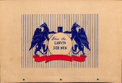 "Lanvin Paris Original c1950s Advertising Watercolor Artwork"