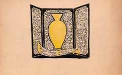 Lanvin Of Paris, Originales Werbe-Aquarell-Kunstwerk, ca. 1950er Jahre