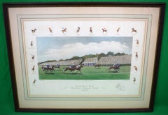 "International Field Meadow Brook Club 1939" Gouache; Hand-Colored Aquatint
