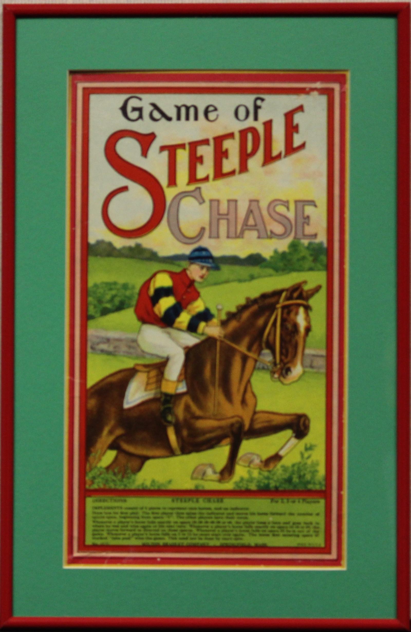 Spiel mit Steeple Chase – Art von Milton Bradley