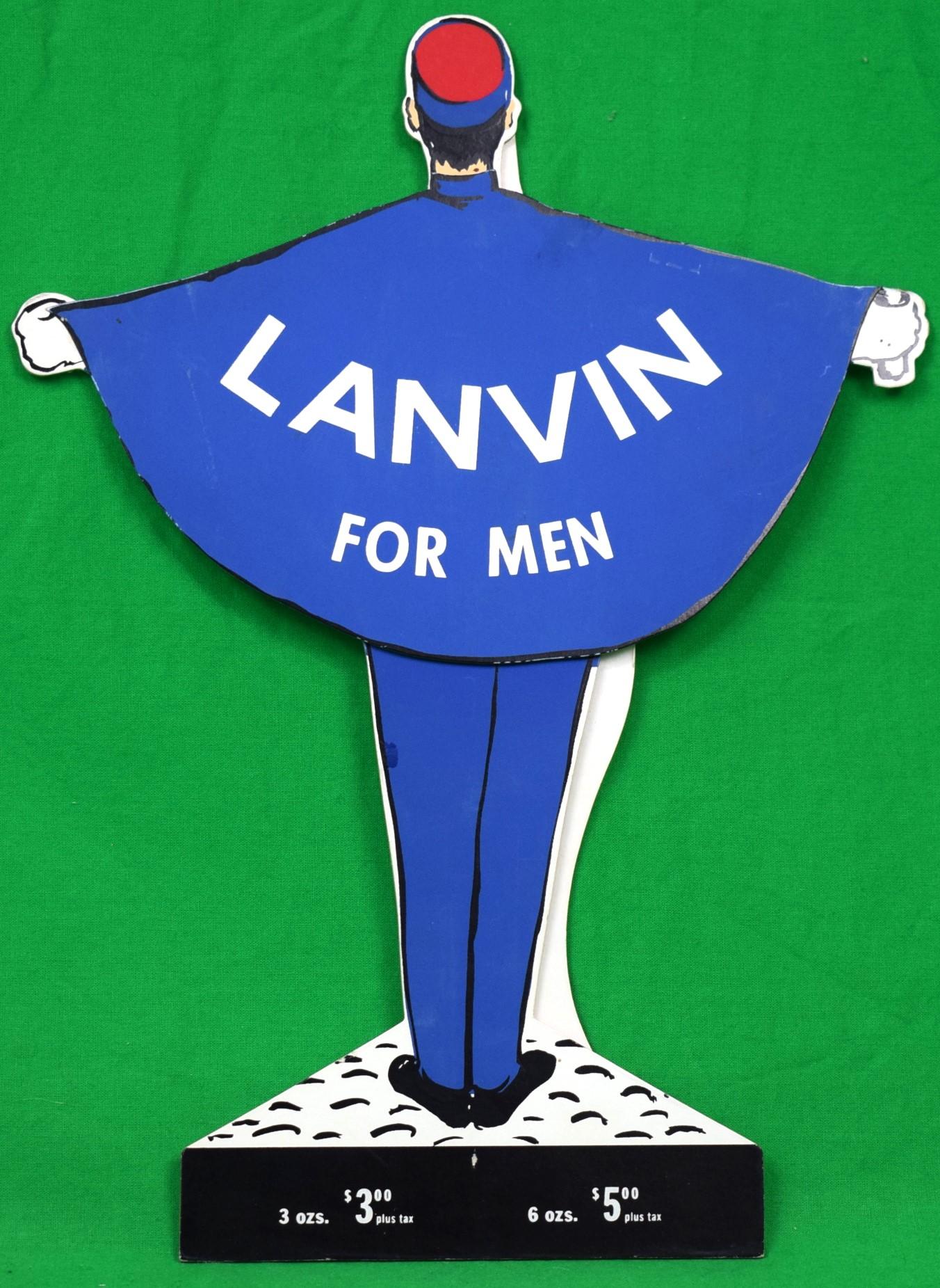 „Lanvin Paris für Männer Köln, ca. 1950er Jahre, 3-D-Druckschild“