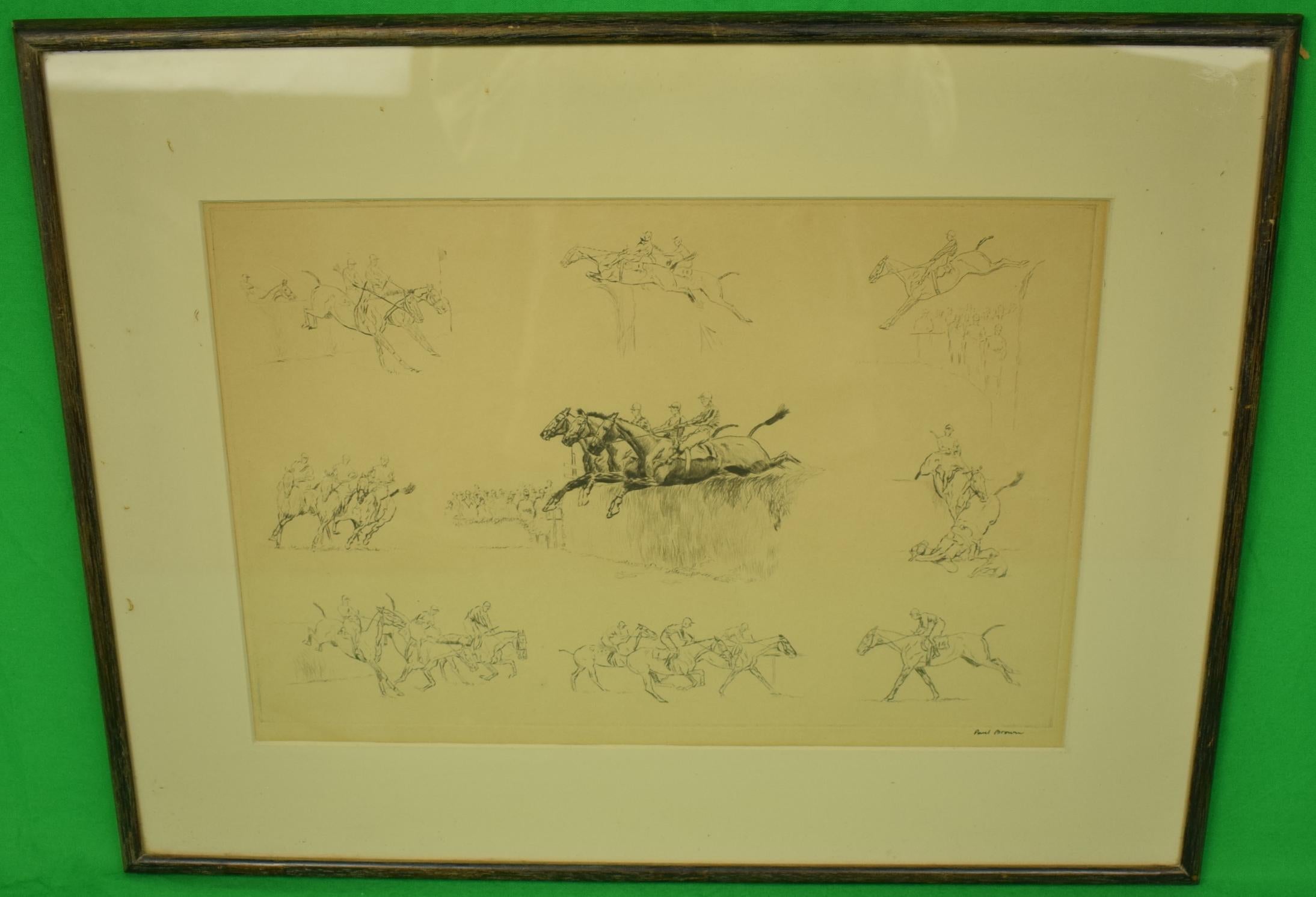 "Paul Brown c1930s Steeplechase Vignette"