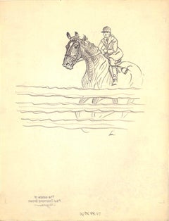 Vintage Original 1944 Pencil Drawing From Hi, Guy! The Cinderella Horse By Paul Brown 6