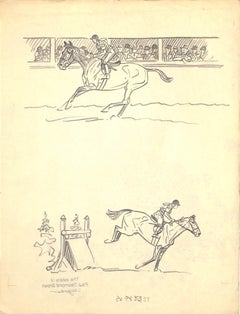 Original-Bleistiftzeichnung von 1944 aus Hi, Guy! Das Cinderella-Pferd von Paul Brown, 8