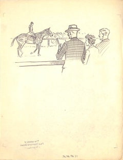 Original-Bleistiftzeichnung von 1944 aus Hi, Guy! Das Cinderella-Pferd von Paul Brown 14