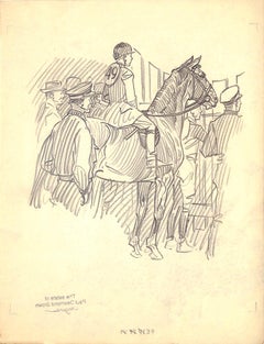 Vintage Original 1944 Pencil Drawing From Hi, Guy! The Cinderella Horse By Paul Brown 22