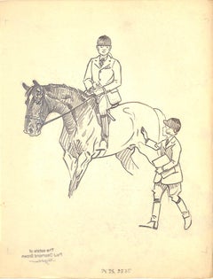 Original-Bleistiftzeichnung von 1944 aus Hi, Guy! Das Cinderella-Pferd von Paul Brown, 27