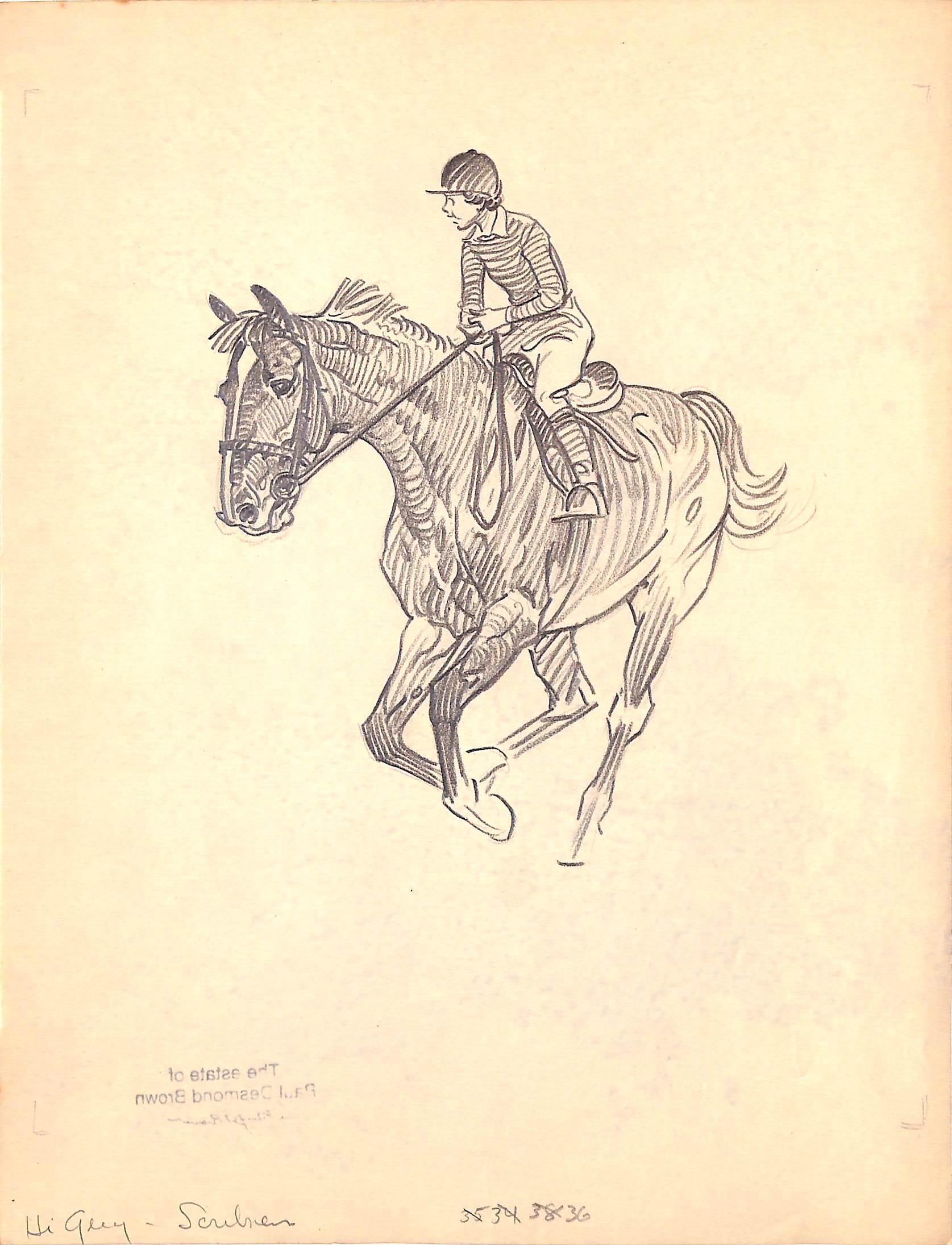 Dimensioni dell'arte: 11 "H. x 8 3/8 "L.

1944

Timbro di provenienza sul verso: The Estate of Paul Desmond Brown

*Il libro è venduto separatamente.