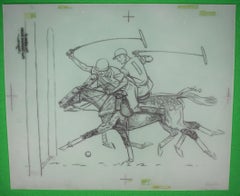 Paul Brown Polo Pencil On Acetate Drawing #1