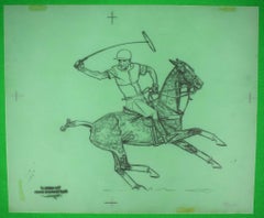 Paul Brown Polo Pencil On Acetate Drawing #2