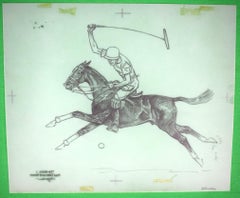 Paul Brown Polo Pencil On Acetate Drawing #4