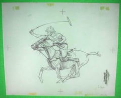 Paul Brown Polo Pencil On Acetate Drawing #6
