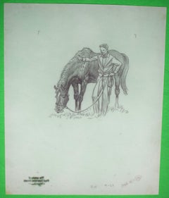 Paul Brown Polo Pencil On Acetate Drawing #12