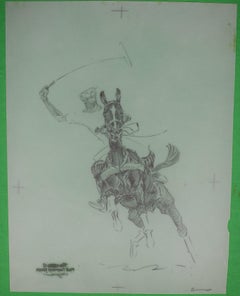 Paul Brown Polo Pencil On Acetate Drawing #16