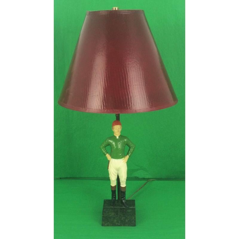 "21" Club Jockey c1950s Table Lamp - Art by Unknown