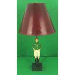 "21" Club Jockey c1950s Table Lamp