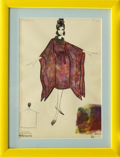 Piatto moda di Nina Ricci 'Hibiscus' 71 Acquerello