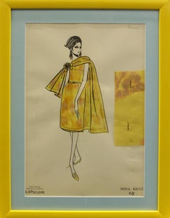 Piatto moda Nina Ricci 'Capucine' 68 acquerello