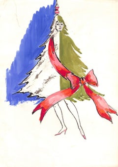 "Lanvin Paris Lady Christmas Tree"