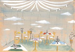 „Lanvin Paris, Atelier-Esszimmer, ca. 1950er Jahre, Kunstwerk