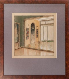 Atrium Library Watercolor