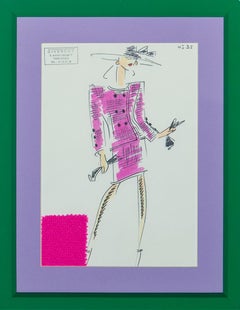 Retro Givenchy Paris Fashion Plate No. 35