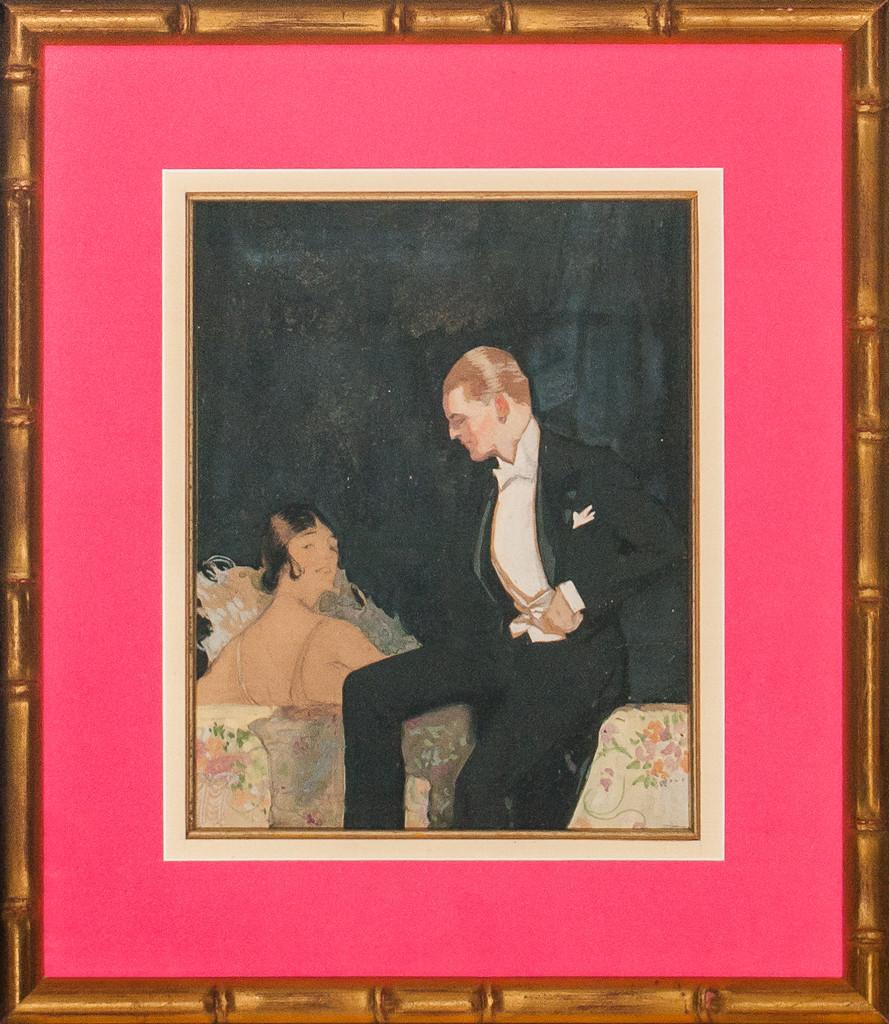Elegant Evening Attire c1930s Gouache & Watercolour - Art by Unknown