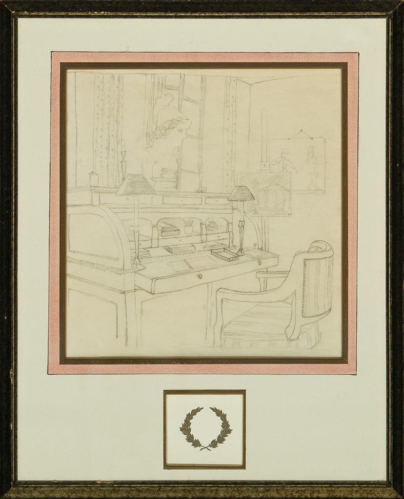 "Interior Study" Drawing - Art by Unknown