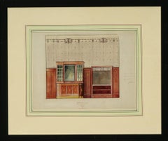 Vintage "Interior Cabinet Rendering" 
