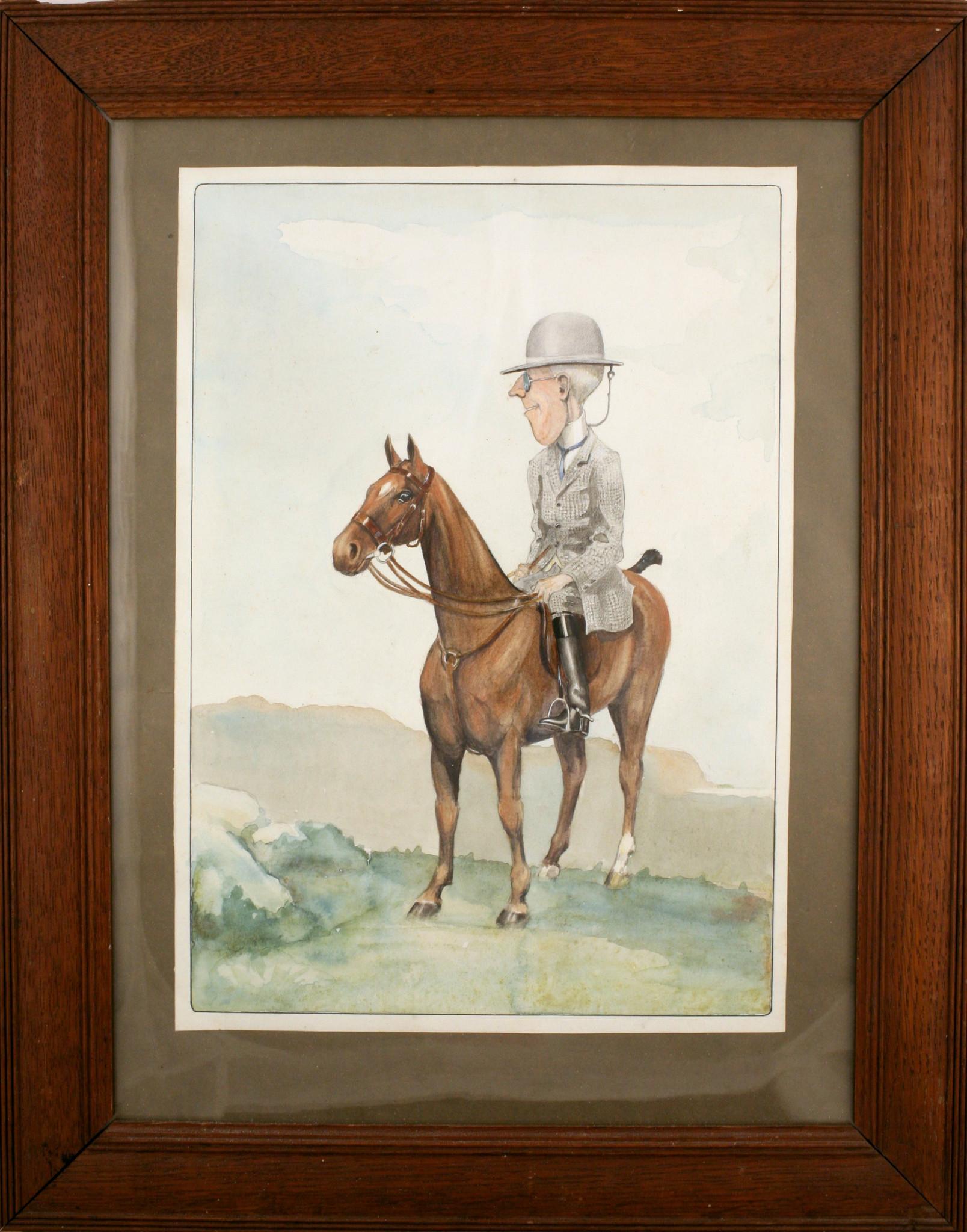 "Huntsman on Horseback" - Art by Unknown