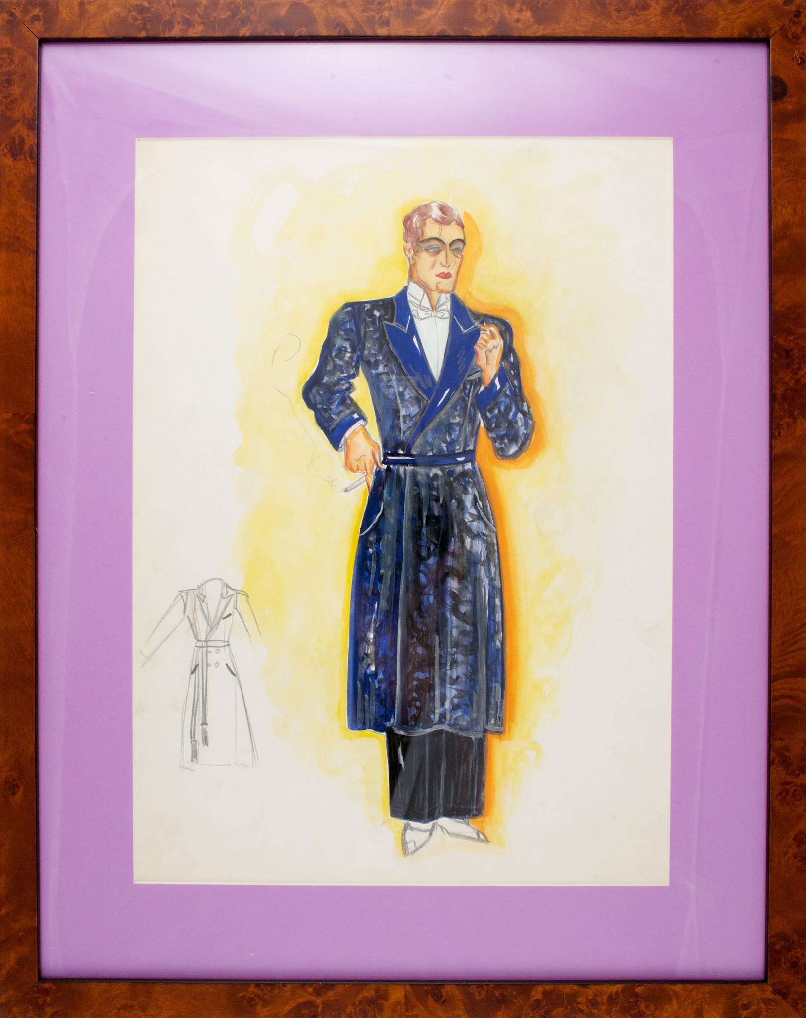 "Gentleman In A Dressing Gown" - Art by Unknown