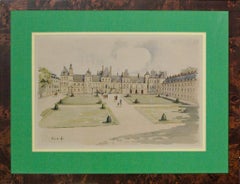 Vintage "Palais Gardens" c1950s Watercolour
