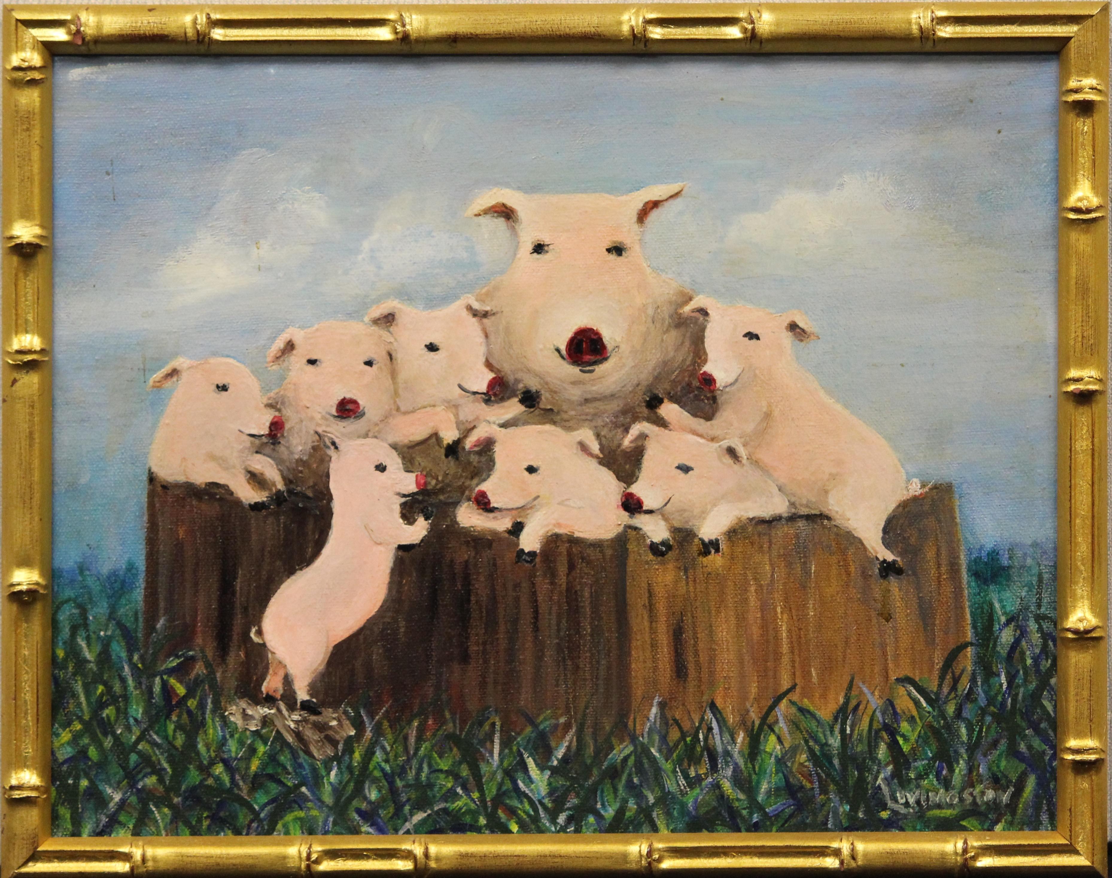 "Piglet Family" - Art by Bobby Livingston