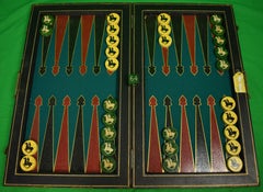 Amb John Hay "Jock" Whitney's "Polo Player" c1930s Backgammon Set