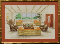 Salón Retro de Inspiración Tropical