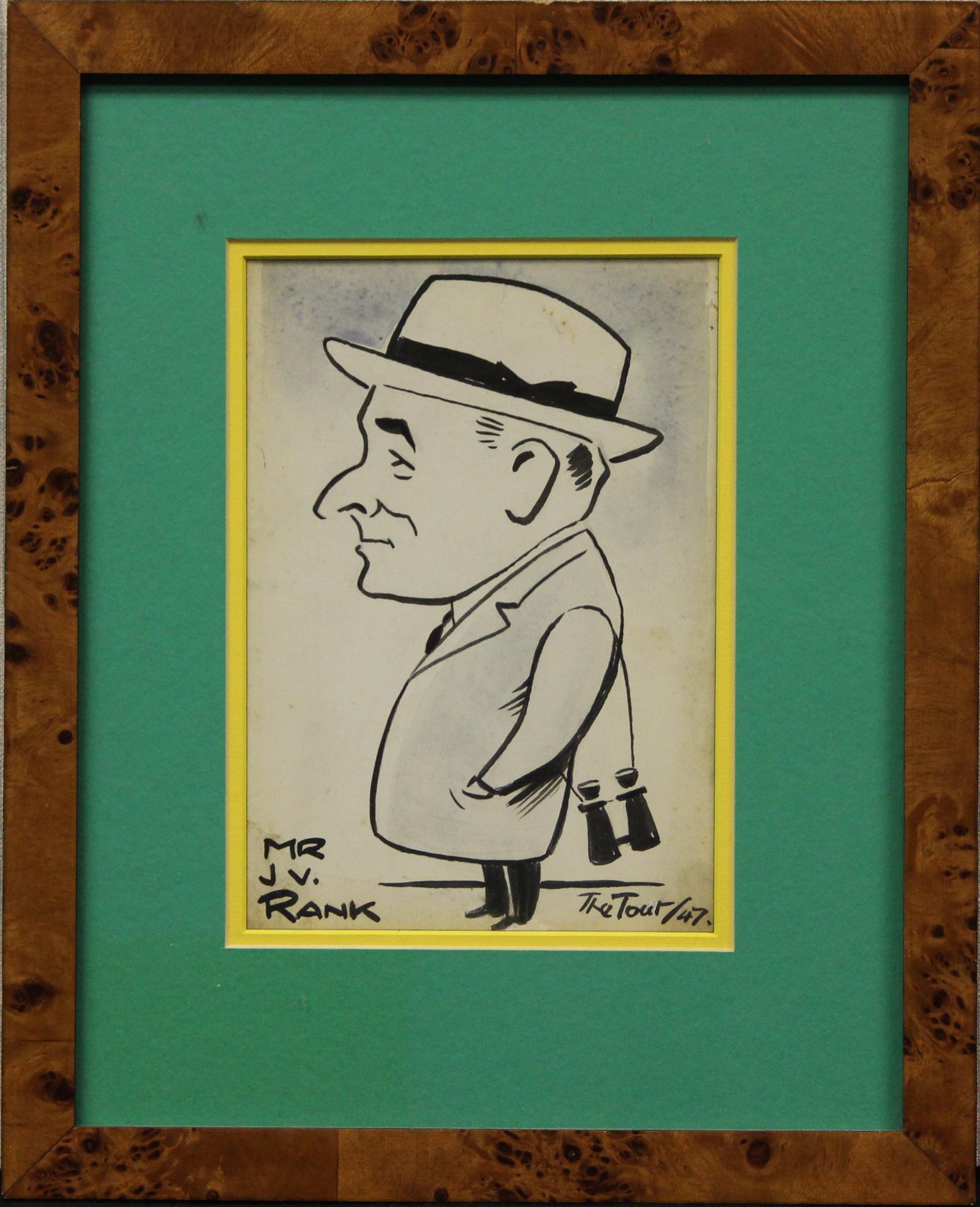 Mr. J.V. Rank 1947 by Peter Buchanan Aka "The Tout" - Art by Peter Buchanan aka "The Tout"